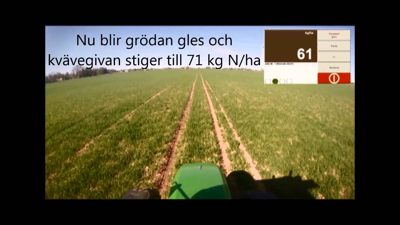 Yara N-Sensor k&ouml;rning