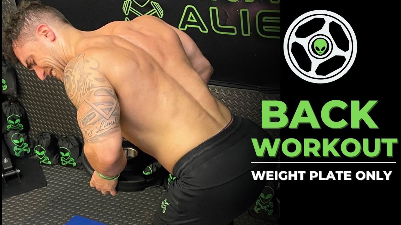 Intense 5 Minute Weight Plate Back Workout