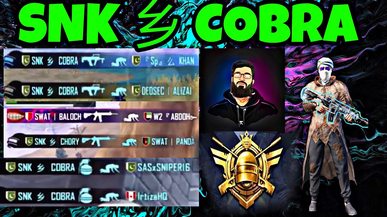 Montage of SNK 乡 COBRA | Pubg Mobile | Pubg Pakistan