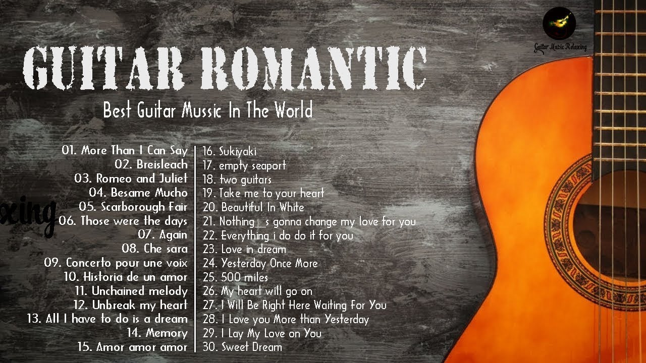 GUITAR ROMANTIC SPANISH ♫ Top Guitar Relaxing Music In The World | Guitar Acoustic Songs
