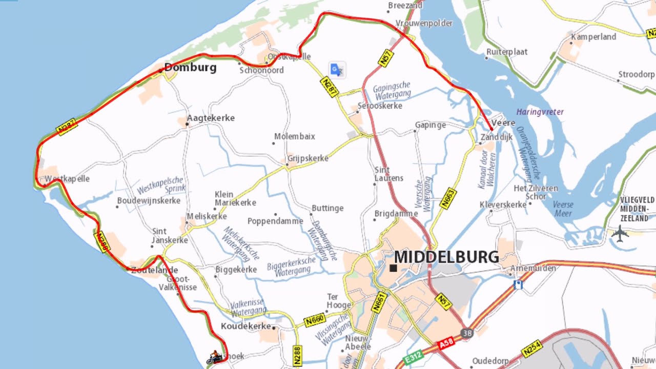 Fietstocht over de kop van Walcheren