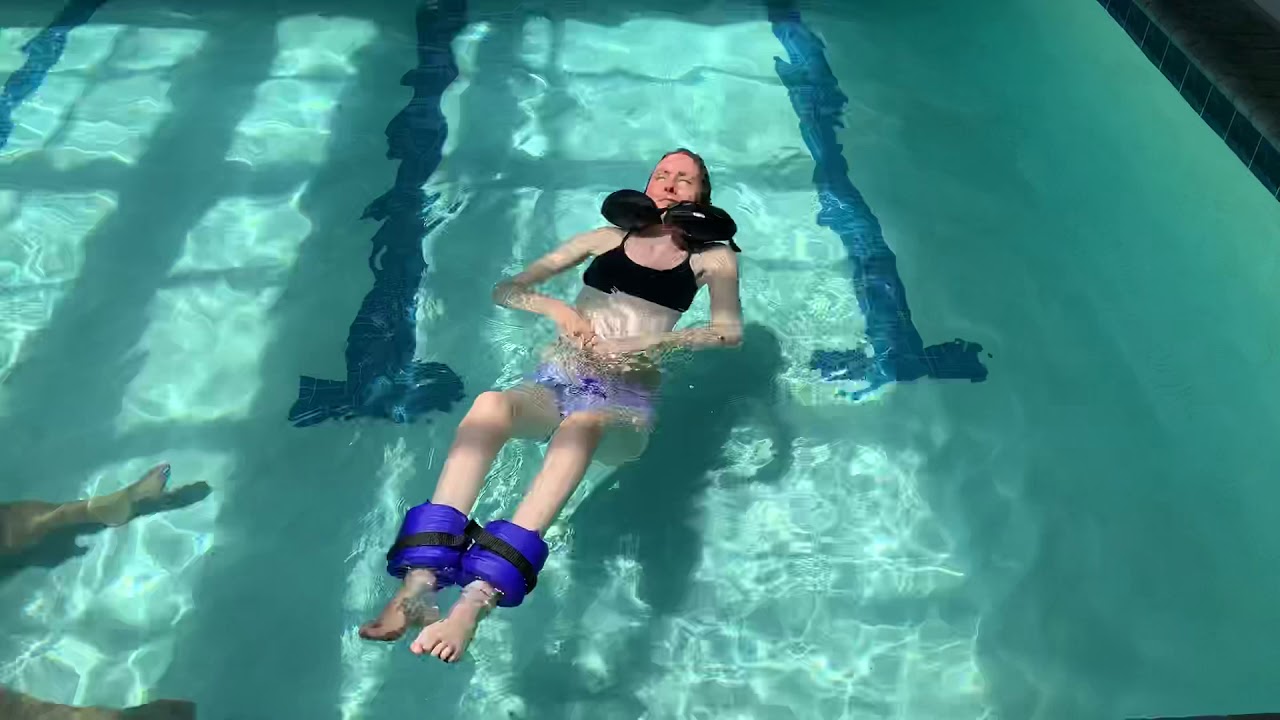 Quadriplegic water exercises - July 2019