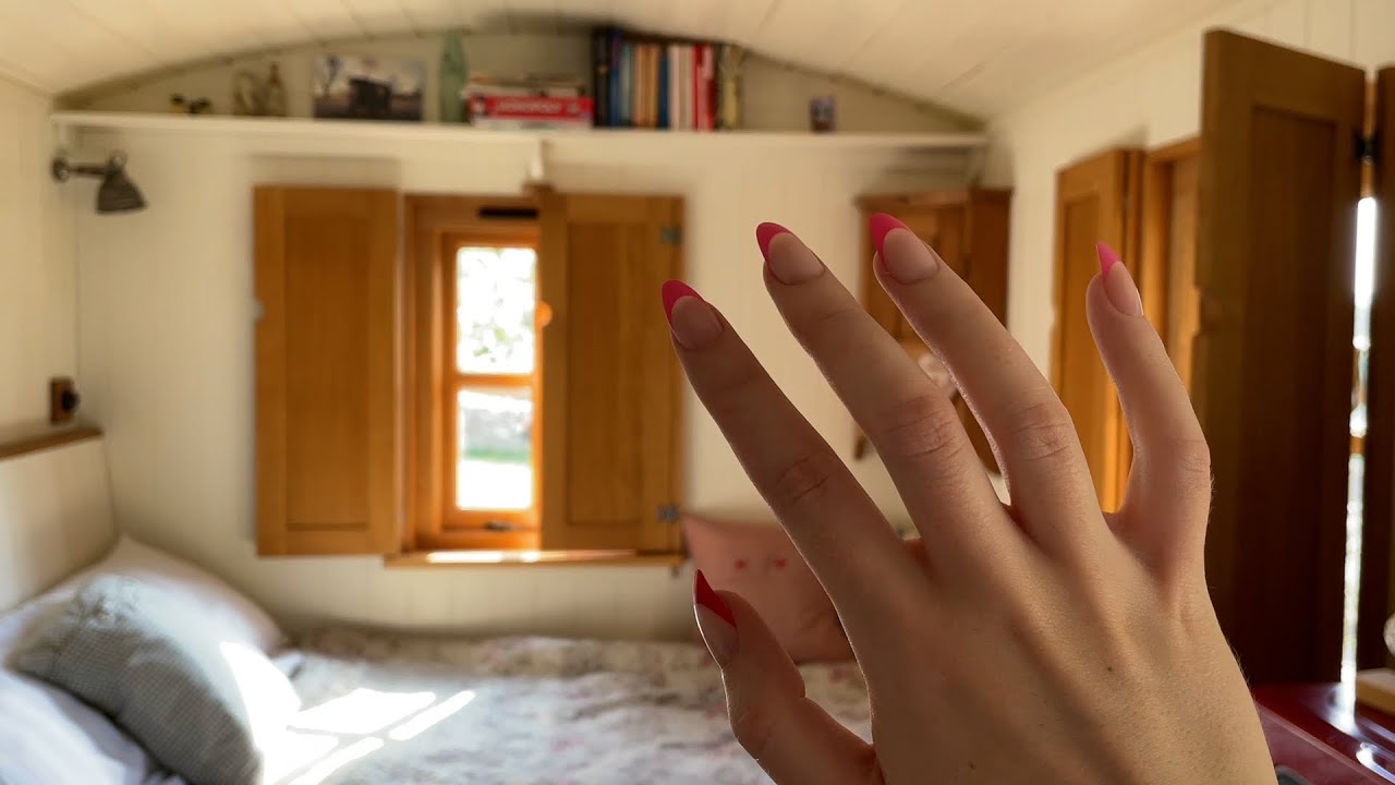 ASMR | Air Tracing & Tapping Around a Little Hut and Outdoors