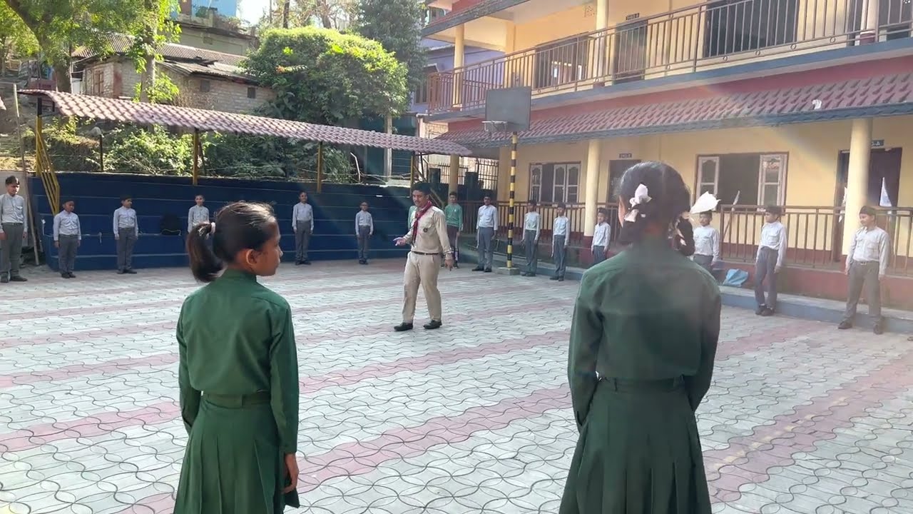 Chicken song🐓 which is action song for fun⚜️😍❣️ #Nepal_scouts #jangey #viralvideo