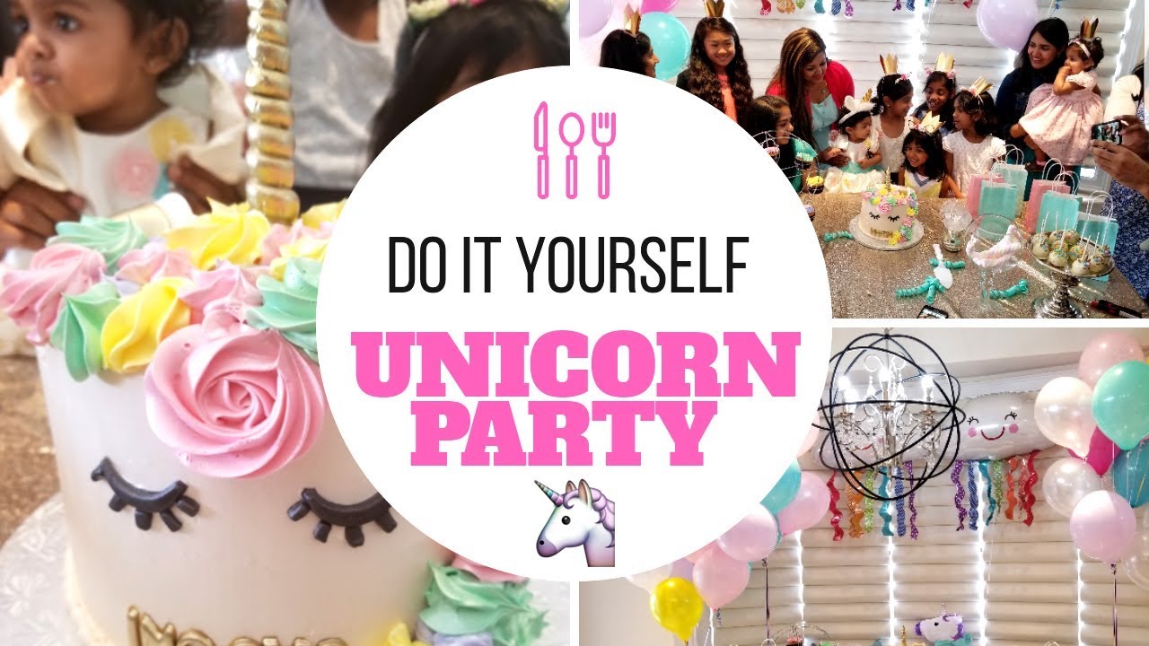 DIY: UNICORN THEMED BIRTHDAY PARTY!