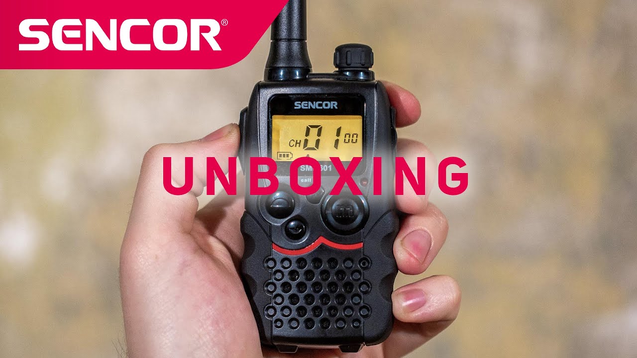 Vysielačky SENCOR SMR 601 - Unboxing