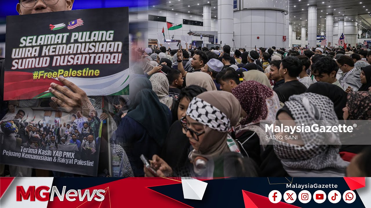 KLIA Sesak! Semangat, Sebak Bercampur Baur Menunggu Kepulangan 23 Aktivis Global Sumud Flotilla