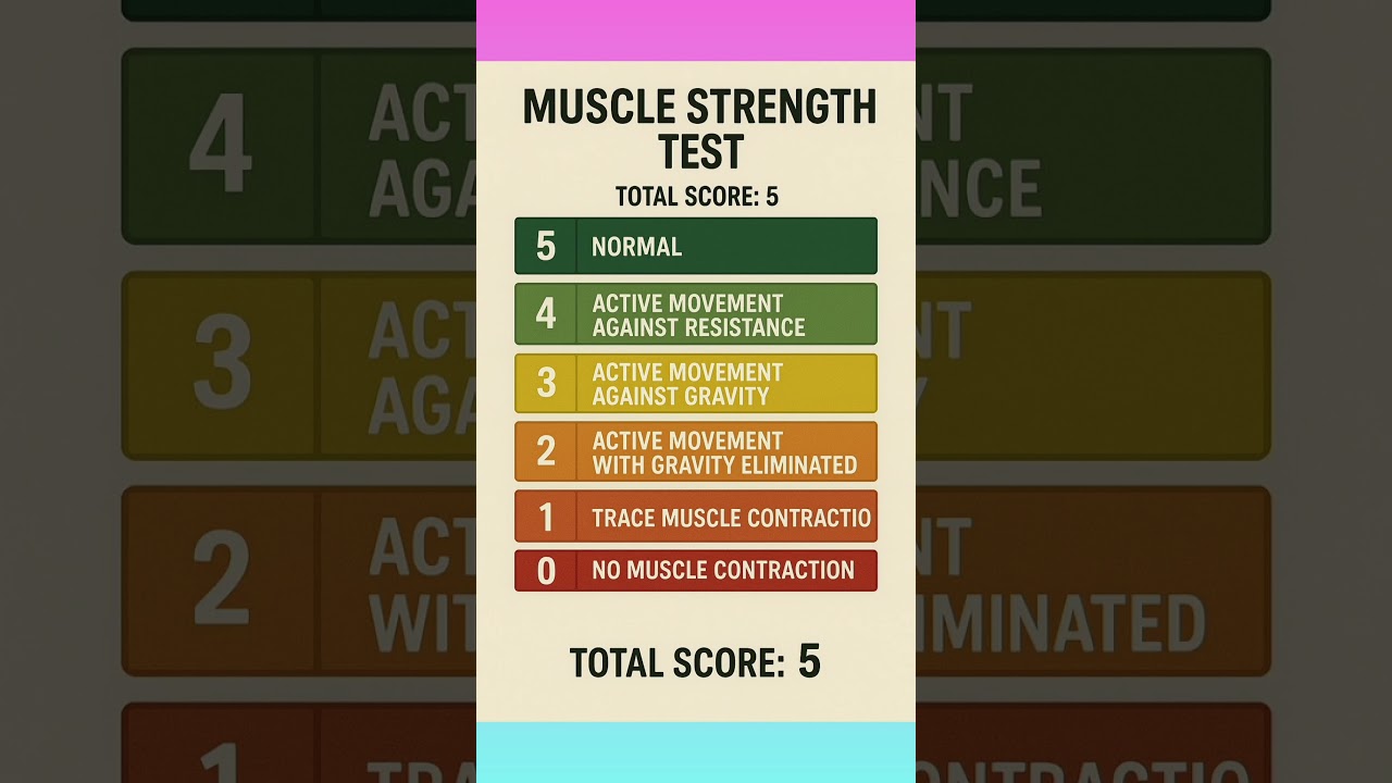NORCET || Muscle Strength Test | Score 0 to 5 | Quick Nursing Guide!