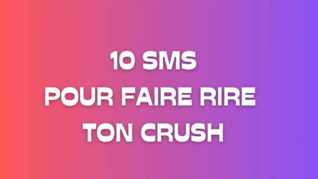 10 SMS pour faire rire ton crush