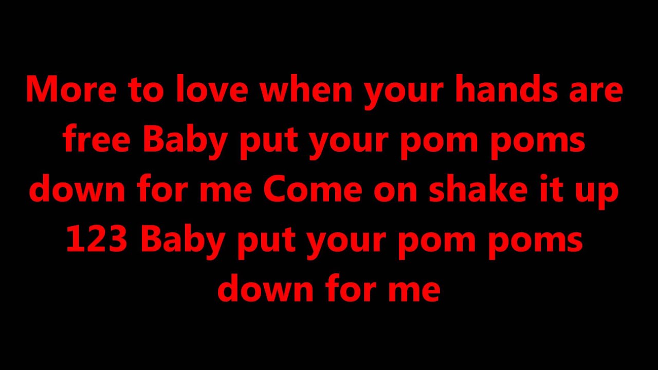 Jonas Brothers - Pom Poms Lyrics