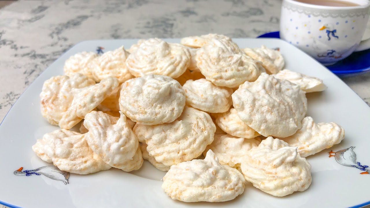 БЕЗЕ с кокосовой стружкой. Быстрый и очень вкусный рецепт!