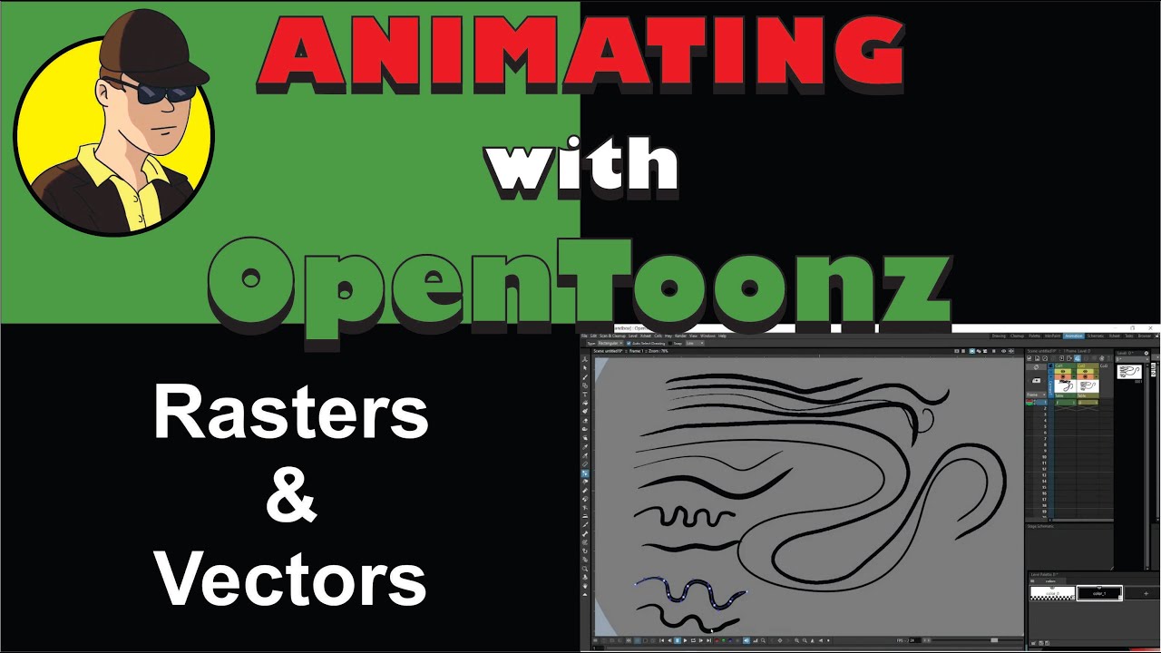 Animating with OpenToonz Tutorial - Rasters & Vectors
