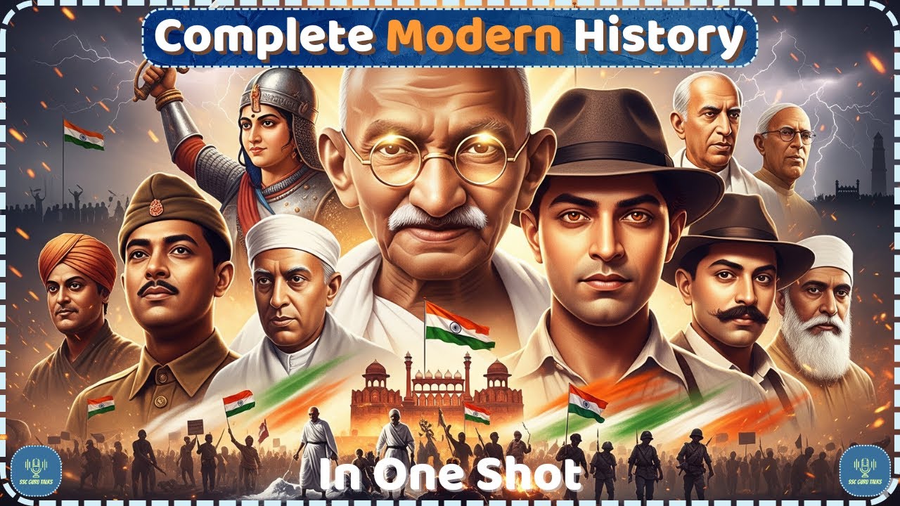 Complete Modern History in One Video! (1498–1947) || Full Revision || One Shot for SSC, UPSC, PCS
