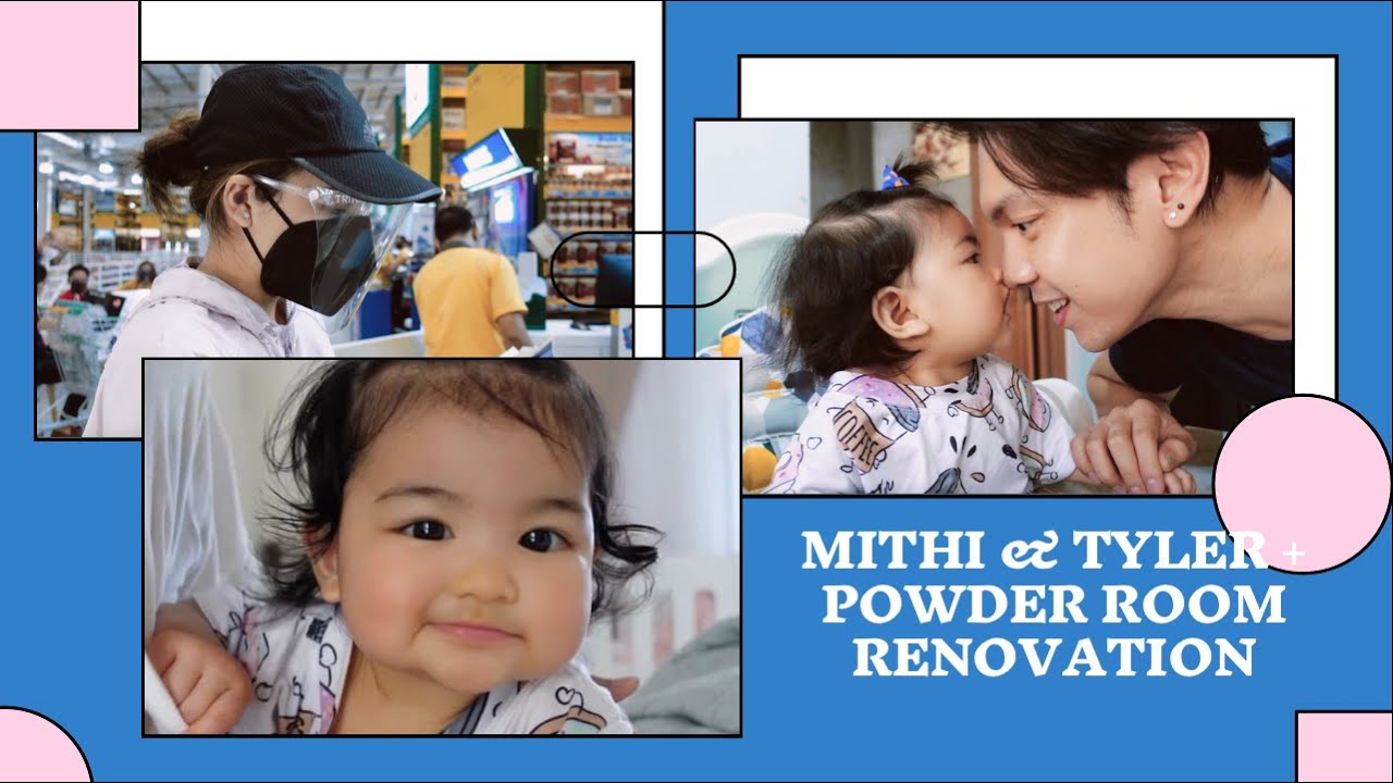 Mithi meeting her newborn cousin + Powder Room Renovation