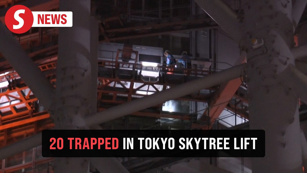 Tokyo Skytree lift malfunctions, trapping 20 people for nearly six hours