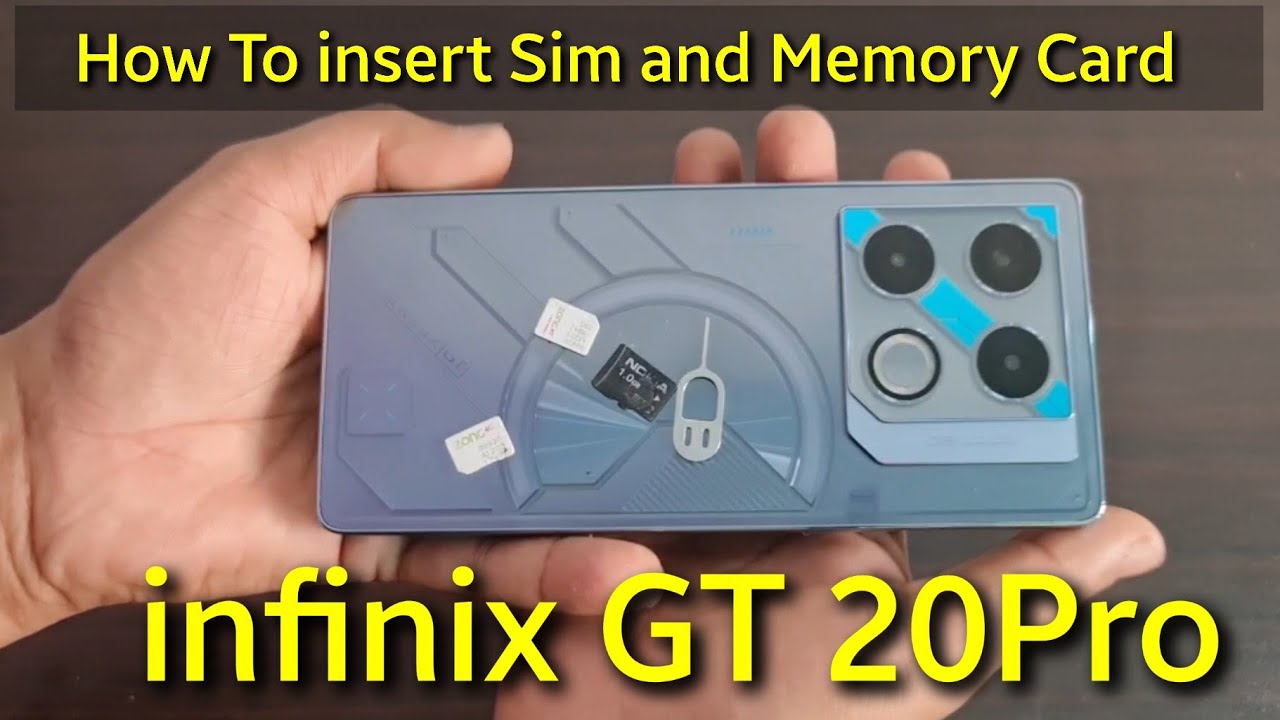 How to insert Sim and Memory Card Infinix GT 20 Pro