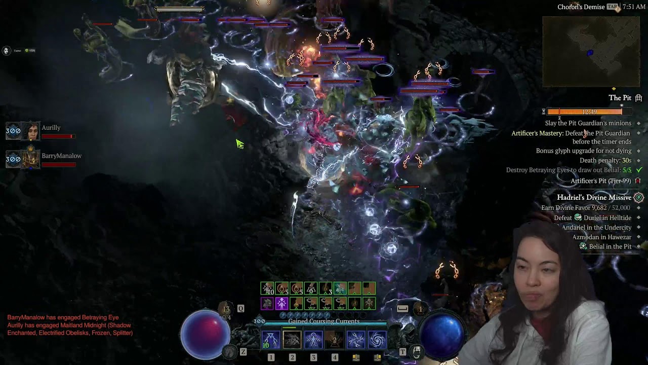 [Diablo IV Sorcerer] Day 1 Crackling Grind, P300 #DiabloPartner