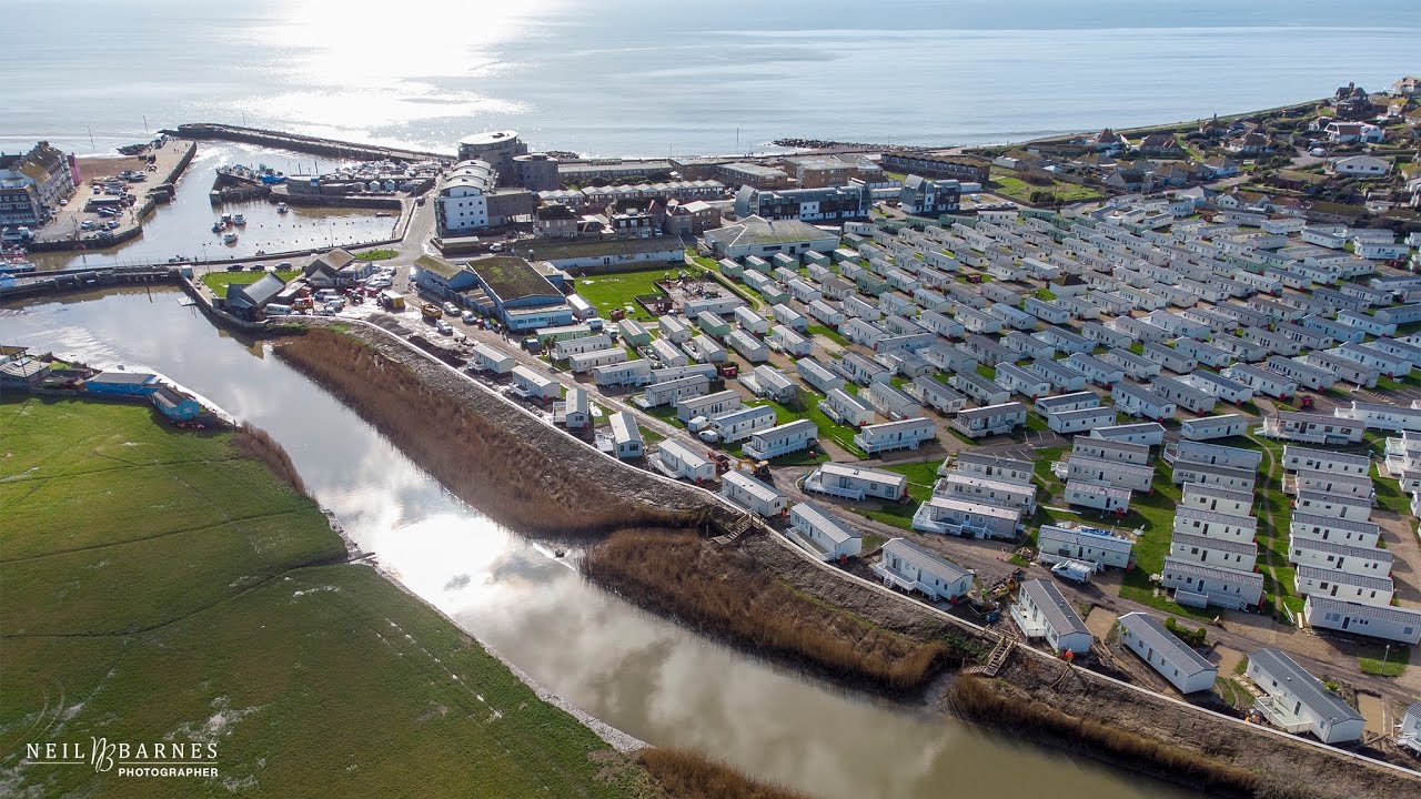West Bay Parkdean flood defence work Feb 2021