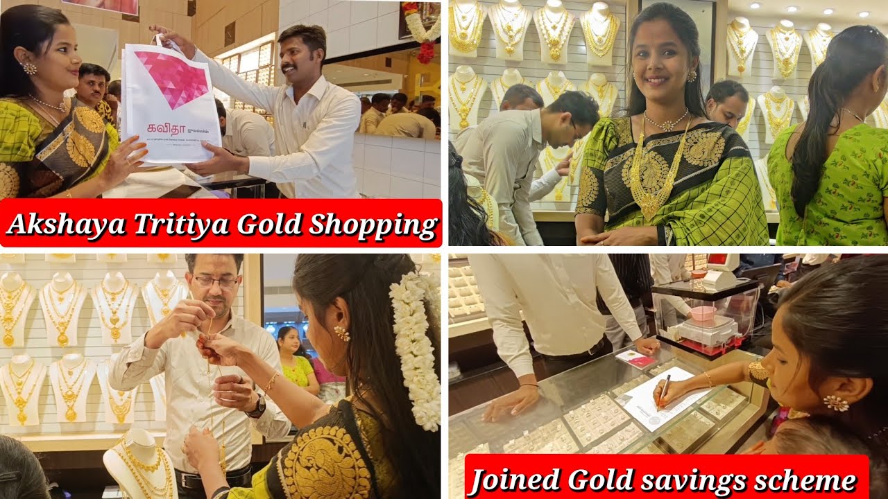 Akshaya Tritiya Gold Shopping Vlog 2023✨ Joined in Gold Savings Scheme 🤱 Papa Kupara Vilundhutanga 🥰