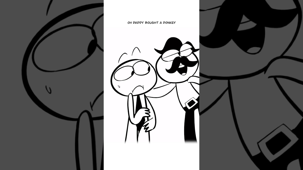 Inky Pinky Ponky Donkey 😄 (Animation Meme) #shorts