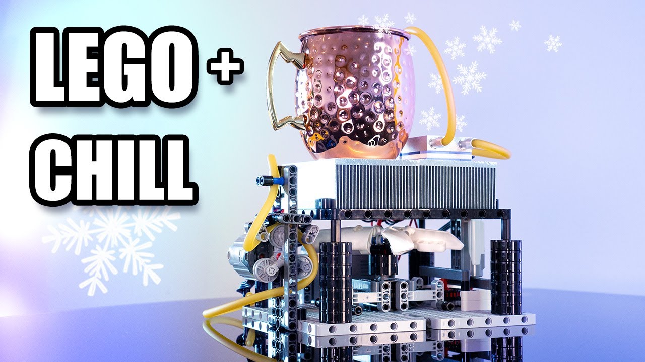Изготовление охладителя для напитков с помощью Lego