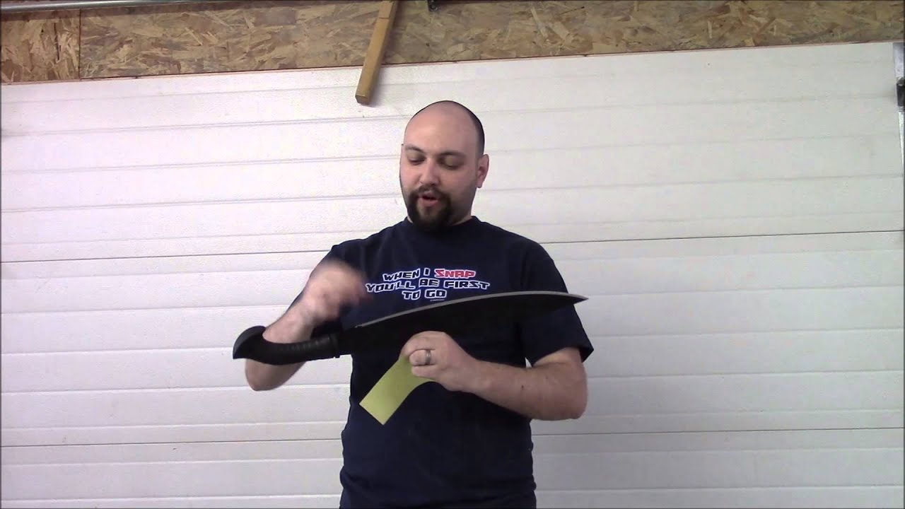 Cold Steel Barong Machete - Full Review, demo and some damage - 97BAM18S