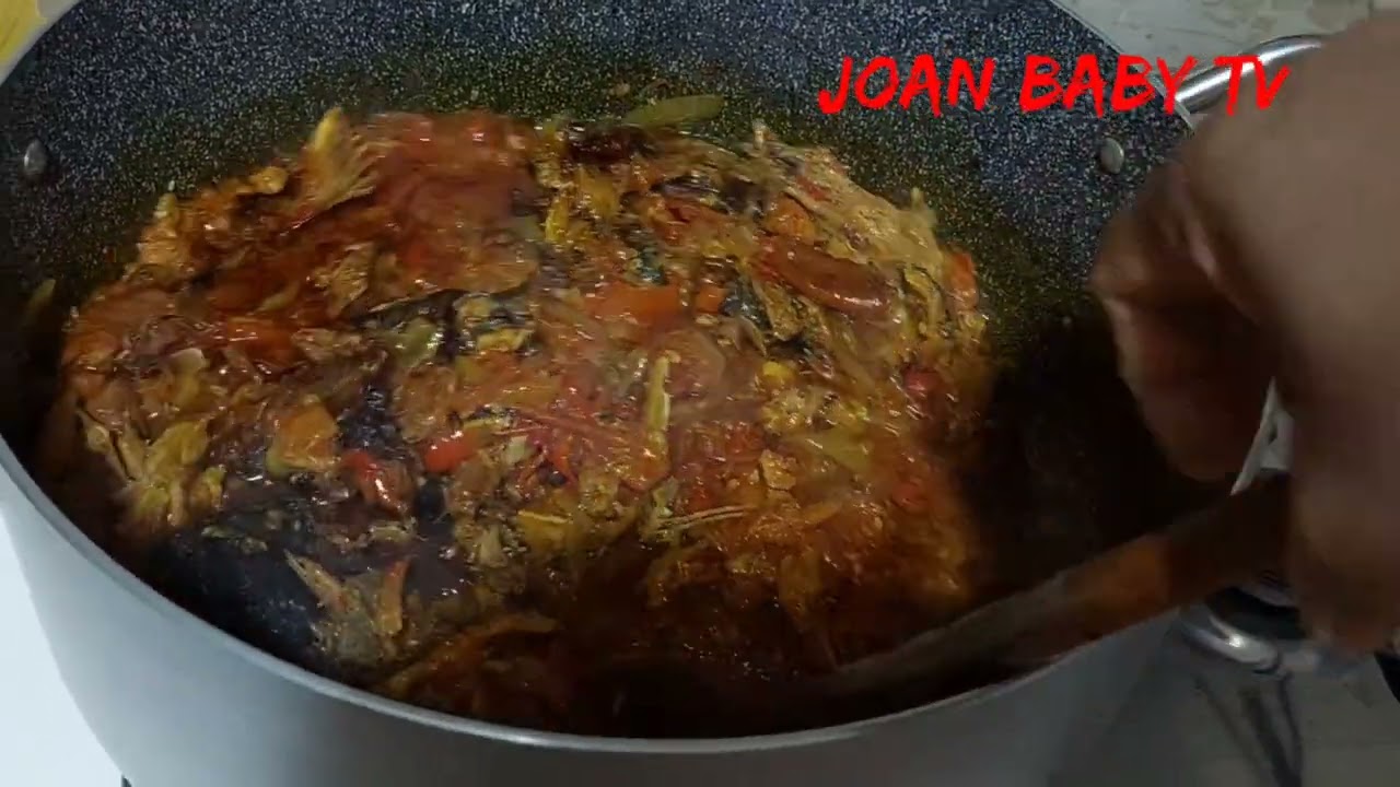 Delicious Native jollof Rice Recipe/Concoction Rice#africancuisine #palmoilrice #joanbabytv #shorts