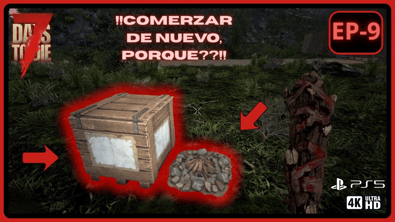 TUVIMOS DE EMPEZAR DE NUEVO!! PORQUE??!!! | 7 DAYS TO DIE | EP-9 |GAMEPLAY EN ESPAÑOL PS5 4K
