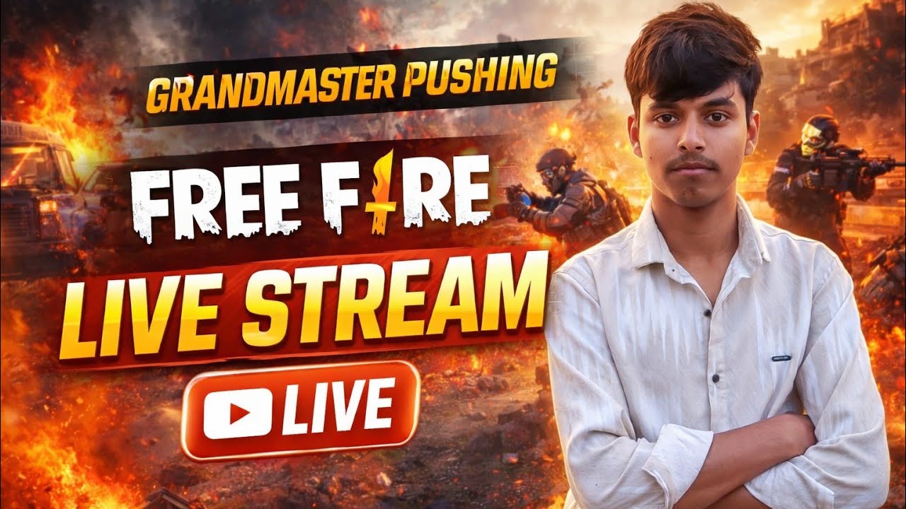 FREE FIRE LIVE 🔴 | GRANDMASTER PUSH | SQUAD GAMEPLAY WITH SUBSCRIBERS | PRO GAMEPLAY