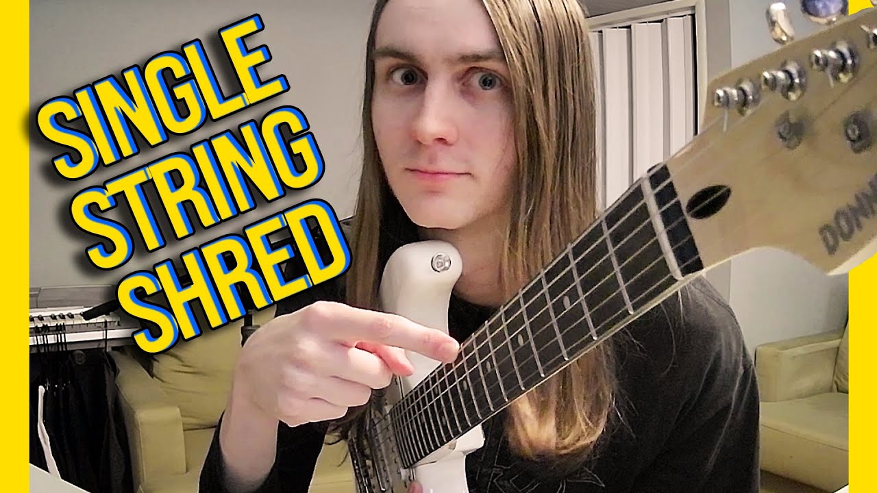 how to SHRED on 1 String -- 5 ESSENTIAL PATTERNS / Full Lesson TAB