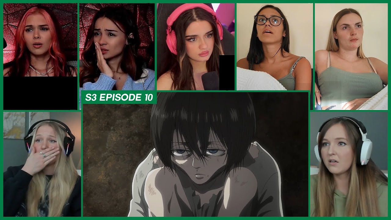 [GIRLS REACT] Levi and Kenny's Past | Attack on Titan Season 3 Ep 10 Girl Reaction Mashup