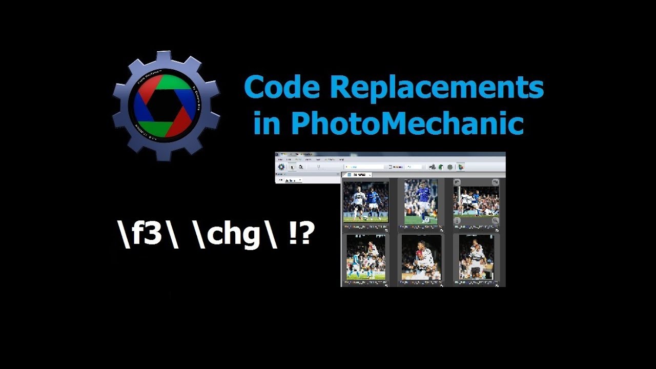 How to use code replacements in Photomechanic. Sports Photography Workflow