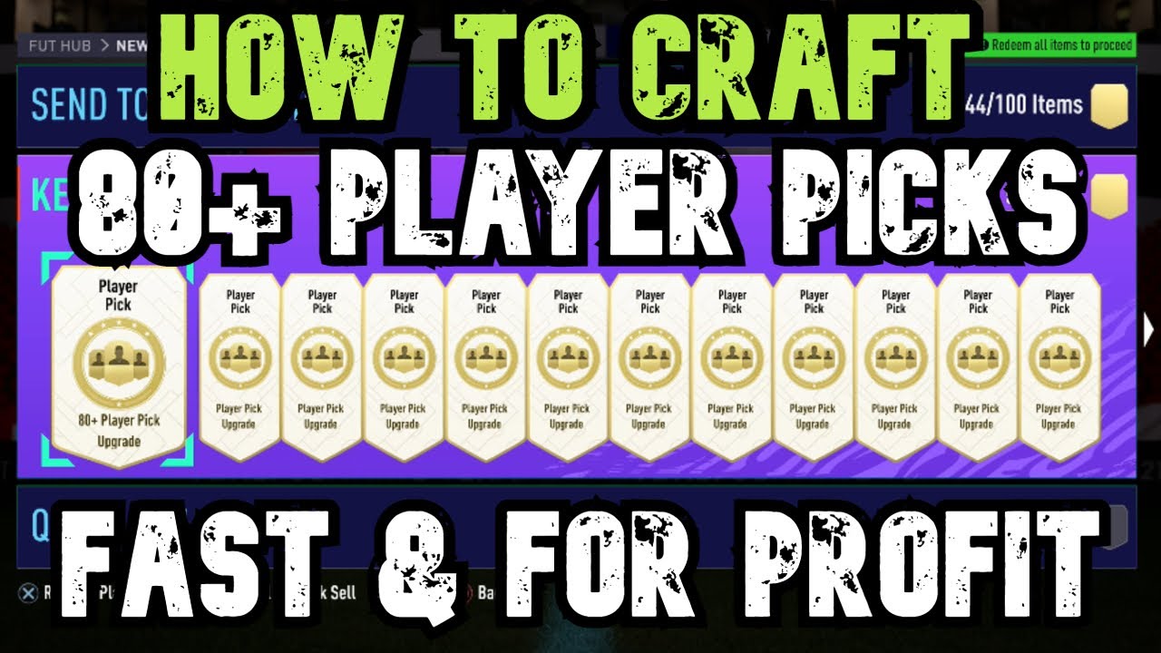 How To Craft Player Picks Fast And For Profit