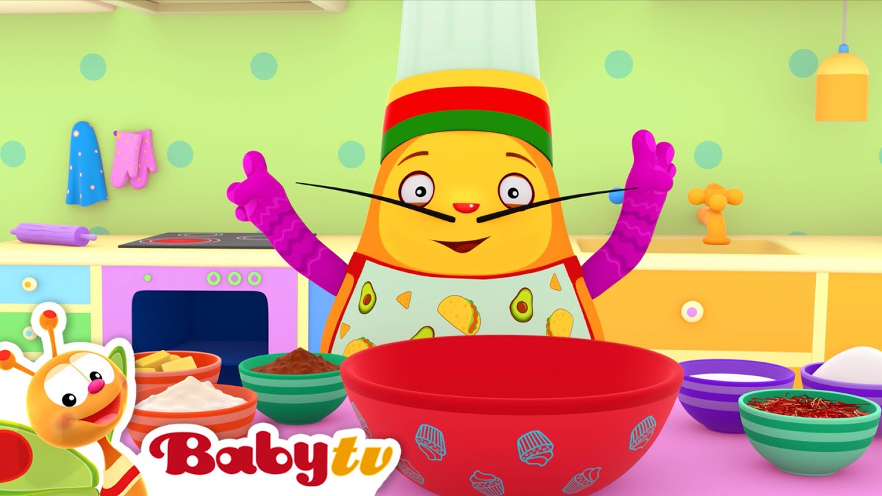 Hornea, hornea en la cocina 🍰 🍪 & más canciones infantiles divertidas 🎶 @BabyTVSP