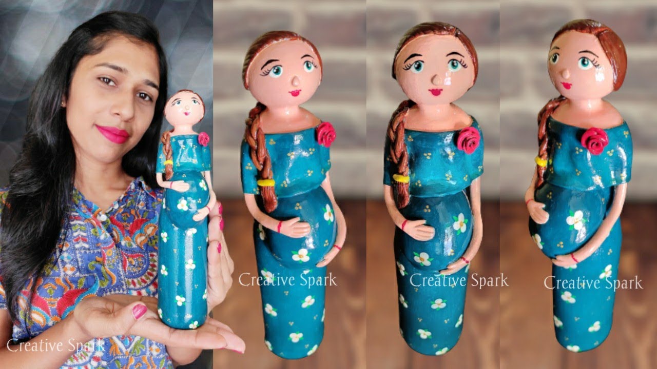 Cute Handmade Maternity Gift from Waste Bottle 😍 MADE HER FEEL SPECIAL👸Best Gift for MOM to be..!!