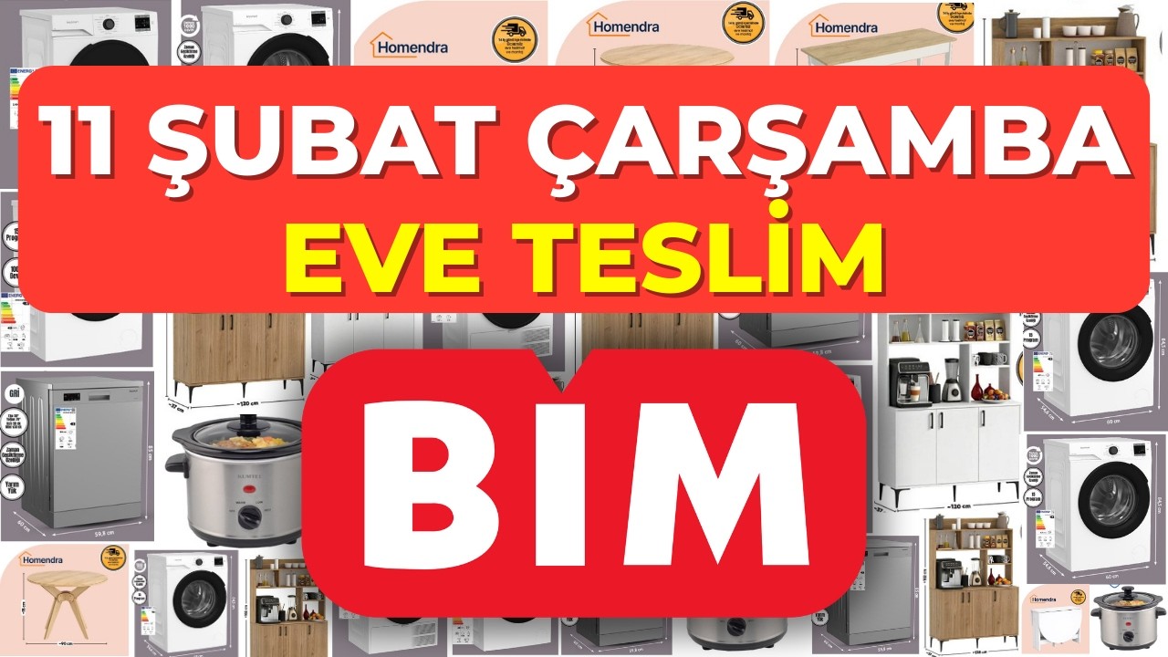 11 ŞUBAT 2026 &Ccedil;ARŞAMBA BİM KATALOG | Keysmart Bulaşık Makinesi, Eve Teslim &Uuml;r&uuml;nler