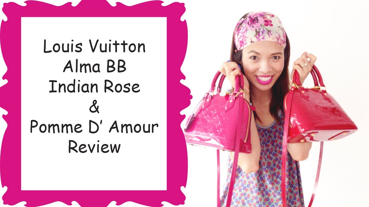 Louis Vuitton Alma BB Vernis Indian Rose Reveal and Comparison to Pomme D'Amour