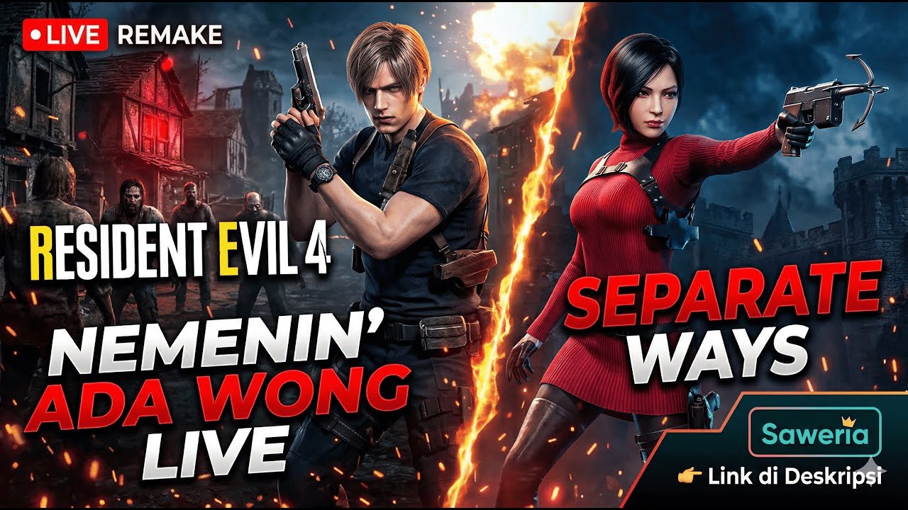 Nemenin Ada Wong Jalan-jalan di Desa (Bukan Liburan!) 🧟‍♂️🔥 | RE4 Separate Ways Live