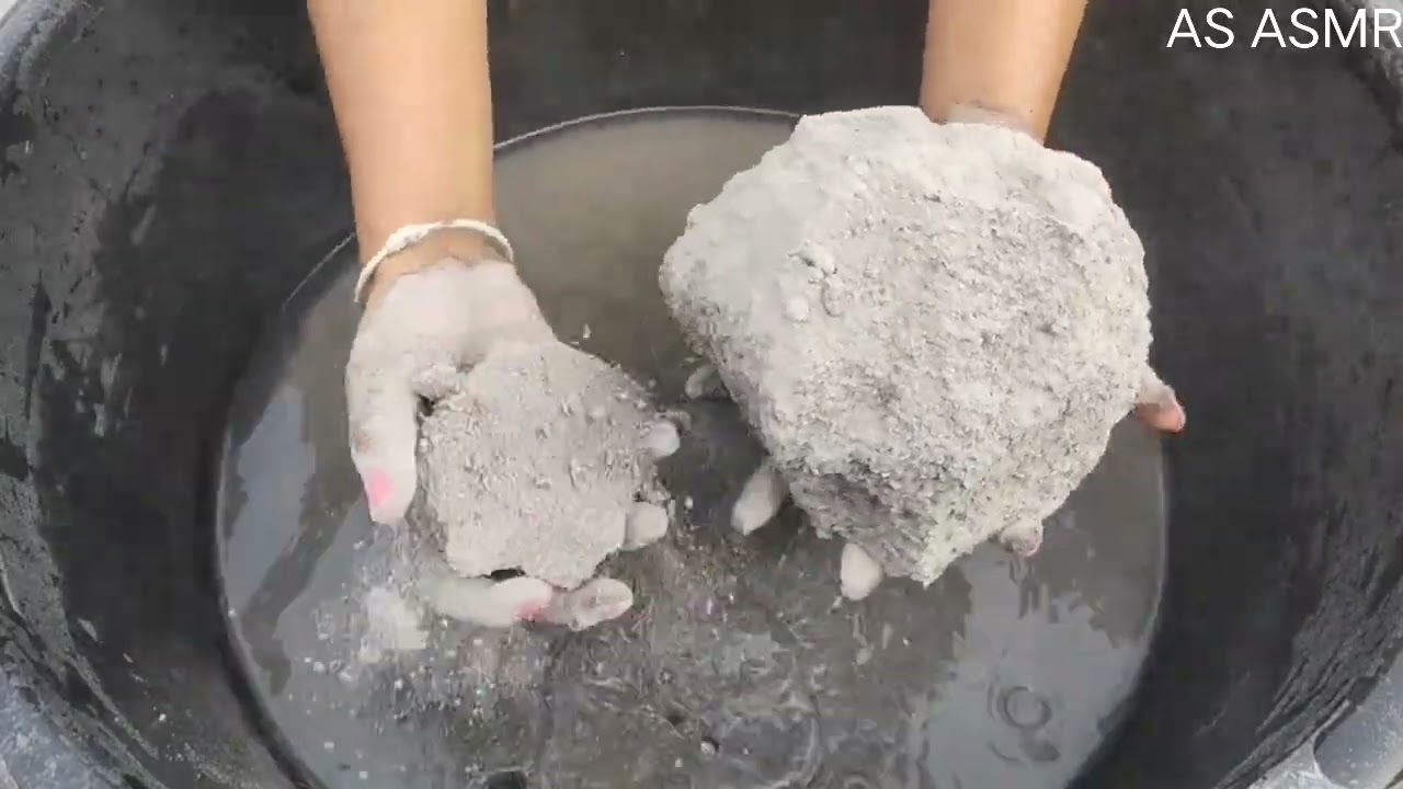 |ASMR|  Super Soft dusty sand cement dry+water 💦crumbling |sleepaid| |satisfying video|