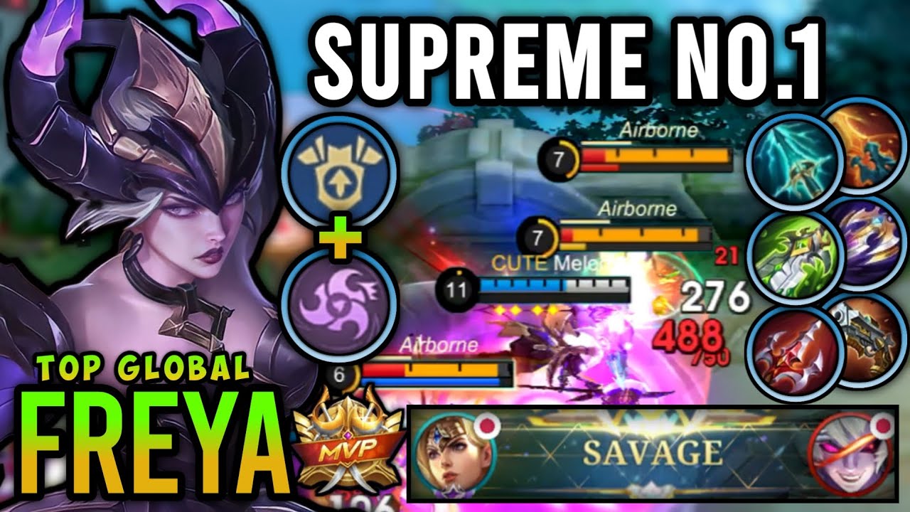 Фрейя Supreme 1!! Лучшая сборка и эмблема Фрейи в мире 2025 года — Mobile Legends