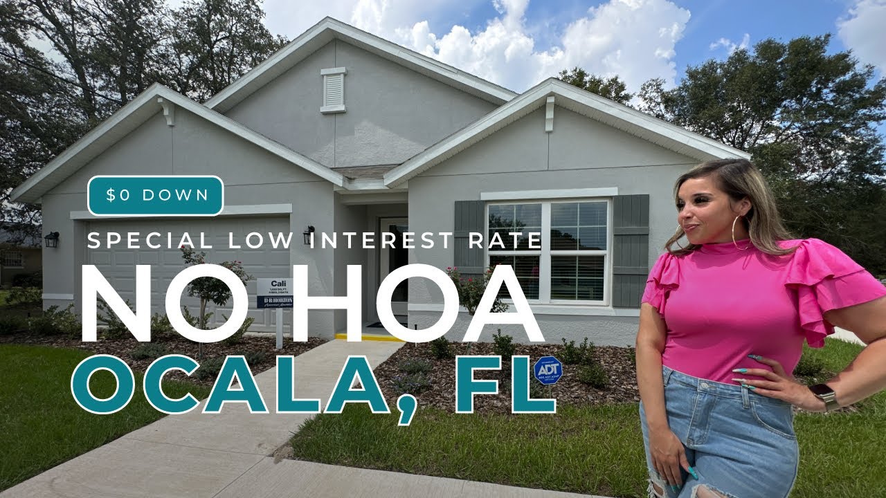 New Construction Home Tour in Ocala, FL |DR Horton |Cali Model -NO HOA First-Time Home Buyer Program