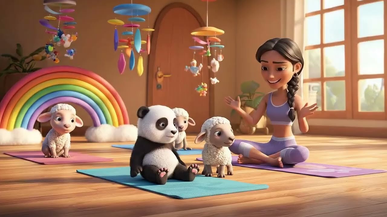 Baby Yoga Song 🧘‍♀️ | Kids Exercise & Stretching Song | Movement Song for Kids | Baby Animals Song
