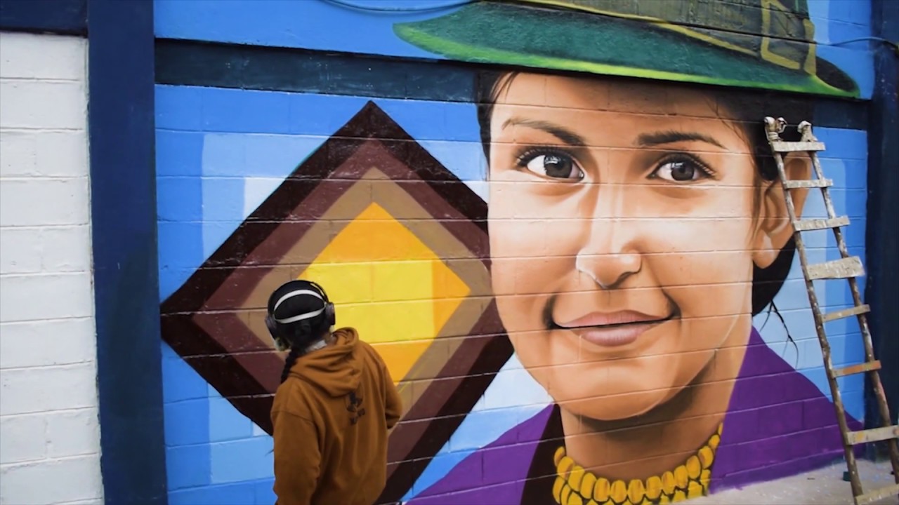 T-NAZ Graffiti Otavalo Ecuador / El Dedos Rap Perú _Momentos_