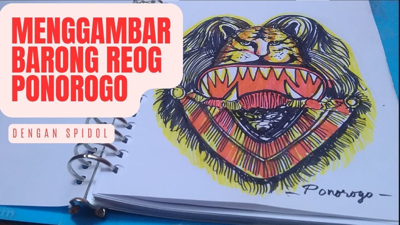 Menggambar Barong Reog: Mudah dan Asyik!