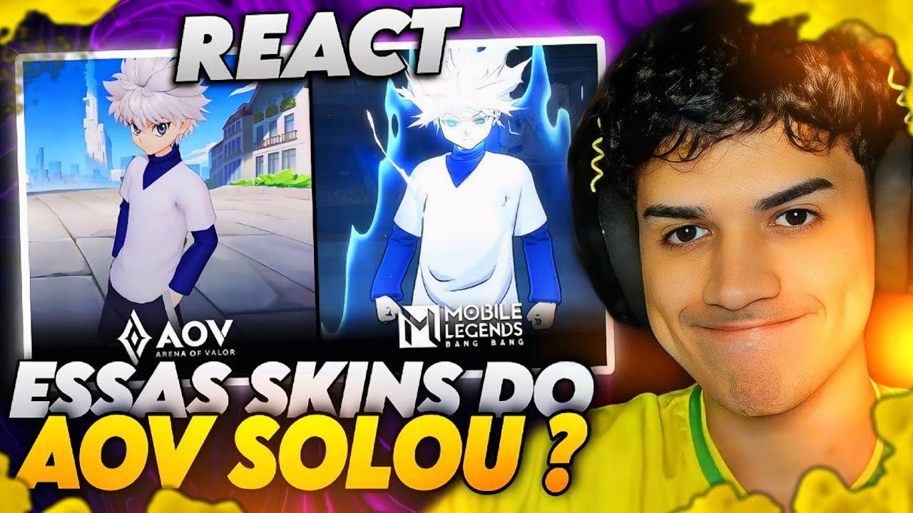 COMPARANDO SKINS AOV VS MLBB !! FICOU MELHOR ?