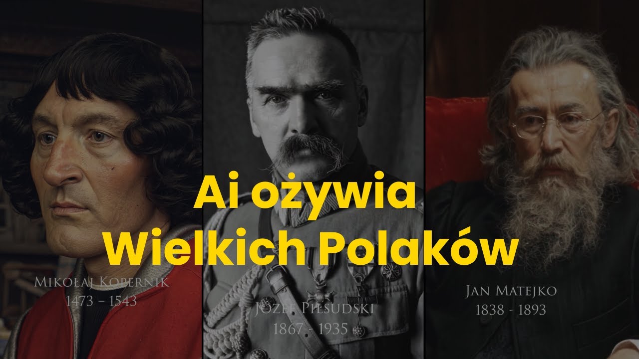 Ai ożywia Wielkich Polaków! #ai #ożywianiezdjęć #polska #historia #historiapolski #history