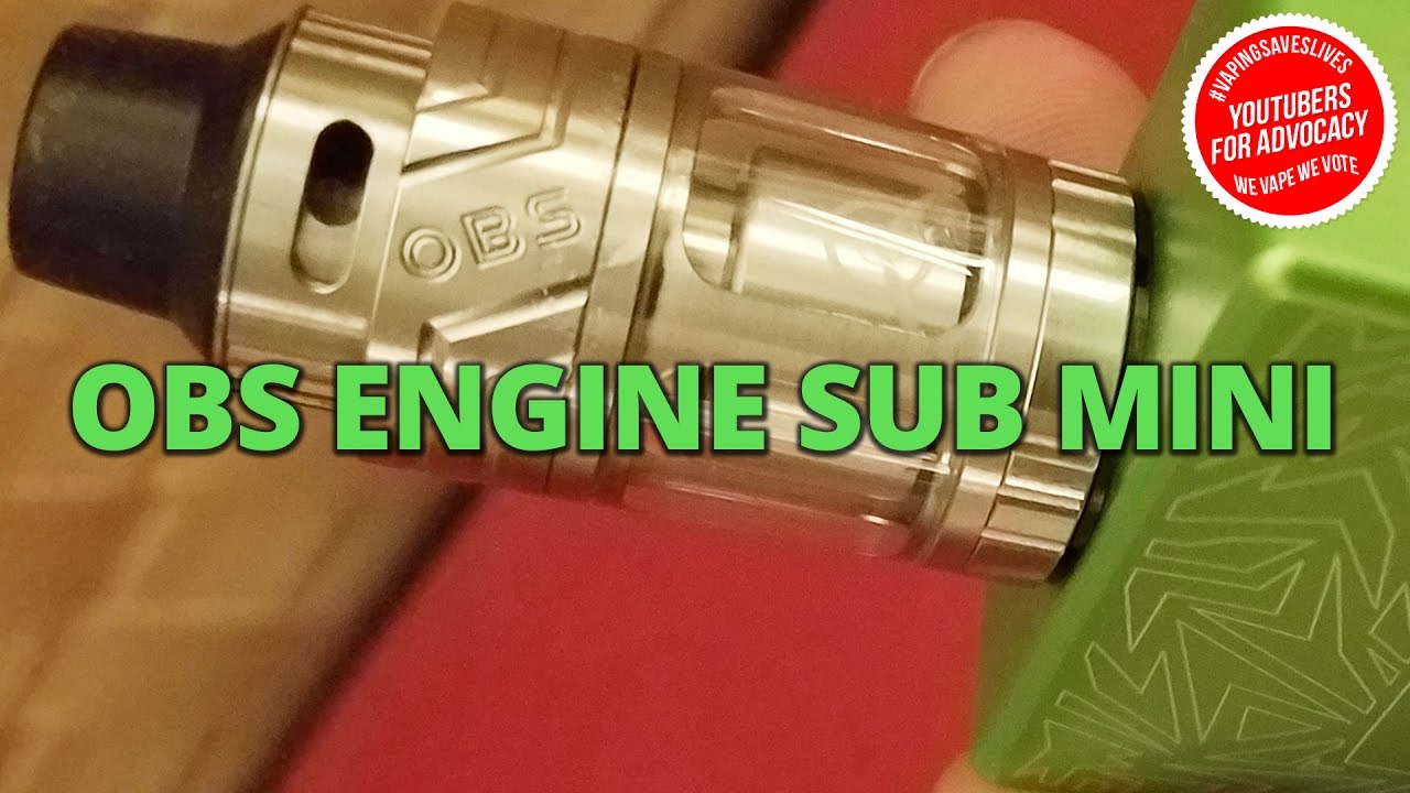 OBS Engine SUB Mini Clearomizer Review - VapeAM 061