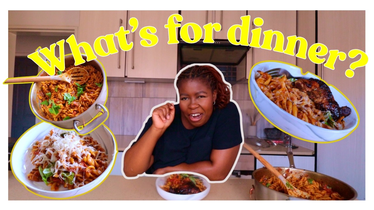 What's For Dinner? Simple dinner// Spicy pasta with bakes barbeque chicken // Easy dinner ideas