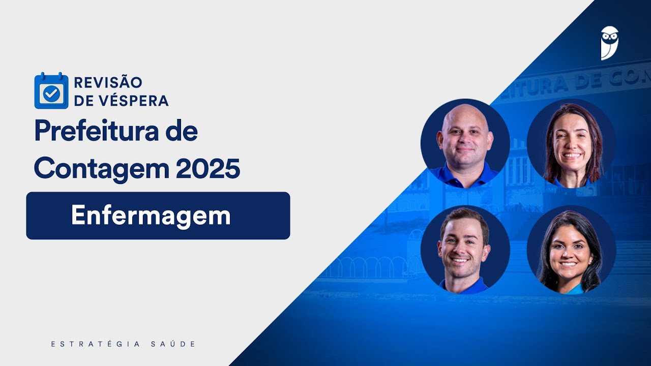 Revisão de Véspera Prefeitura de Contagem 2025 - Enfermagem