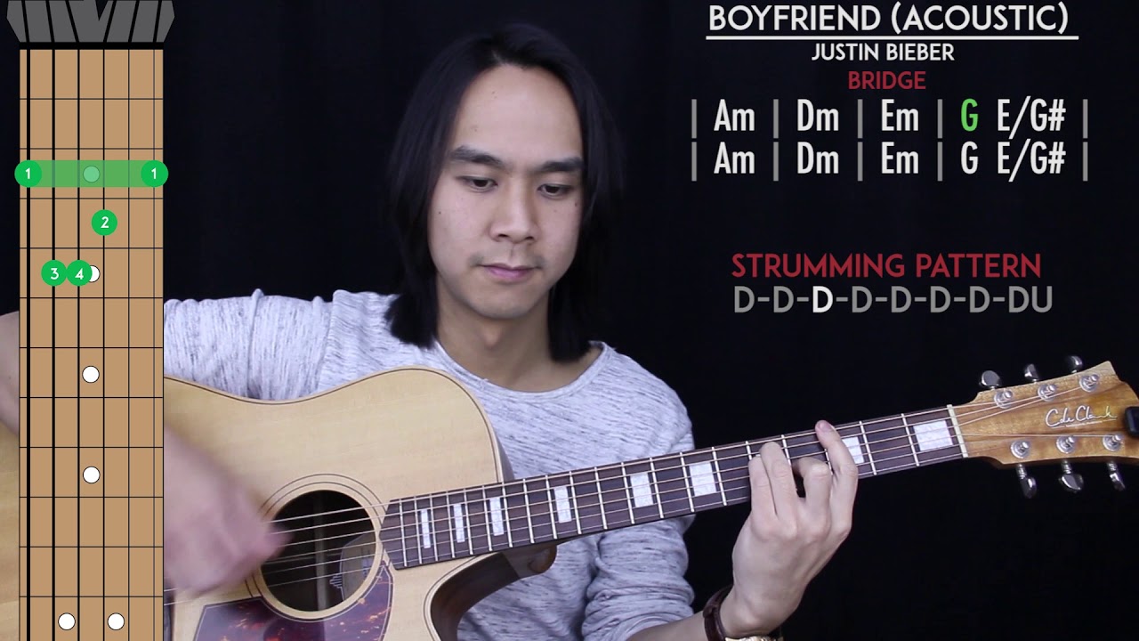 Boyfriend Guitar Cover Acoustic - Justin Bieber 🎸 |Tabs + Chords|